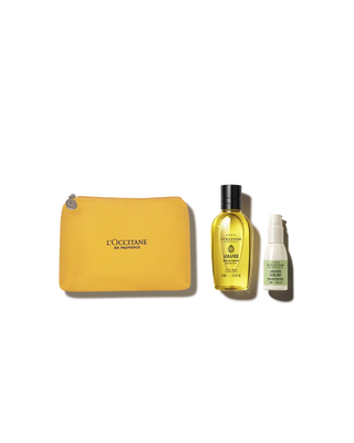 Travel Size Amande Sublime: &Oacute;leo de Banho e S&eacute;rum Corporal Renovador